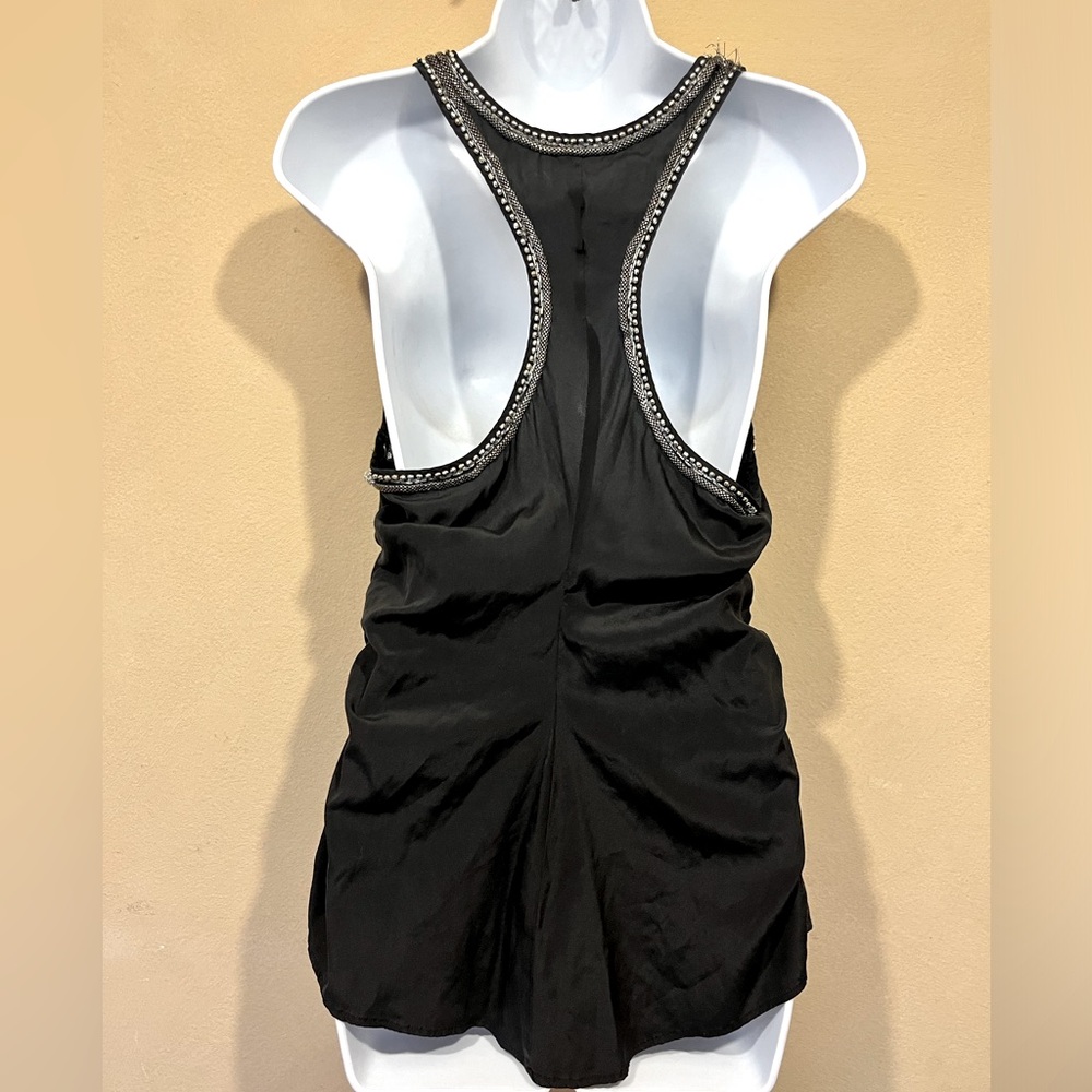 Bebe Silk Beaded Racerback Top - Picture 3 of 7